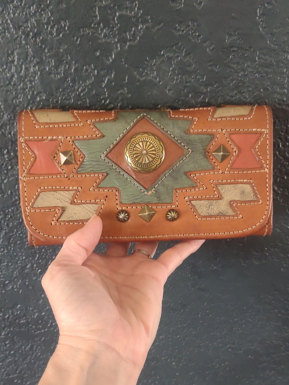 Women's  Cowboy/Native Genuine Leather Wallet